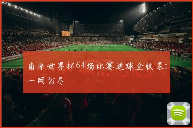 南非世界杯64场比赛进球全收录:一网打尽